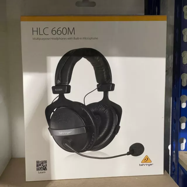 New Behringer HLC 660M Headphones/Microphone Pro Gaming/Commentator Headset