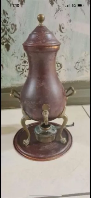 Vintage/Antique Large  Handmade Copper & Brass Teapot / Kettle