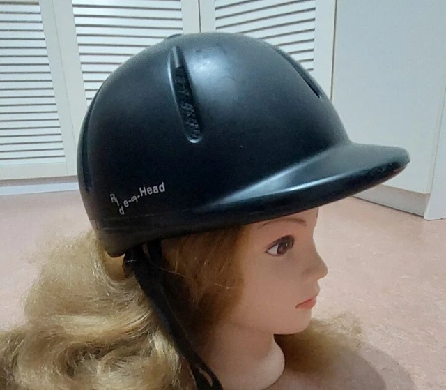 Reiterhelm Reitkappe Reithelm Krämer  K-2A, Gr. S (48-52cm), schwarz, Kinder 2