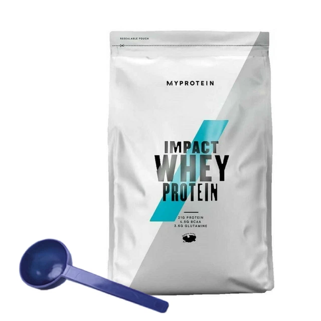 Myprotein Impact Whey  1kg Beutel + Löffel I Eiweiß Protein-Shake Training Diät