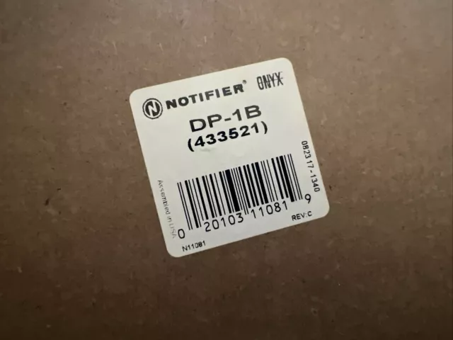 Notifier DP-1B | Covers Unused Cabinet Row