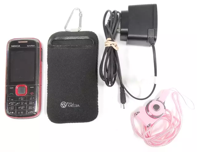 Nokia 5130 XpressMusic - Red ( Unlocked ) Rare International Phone - Bundled