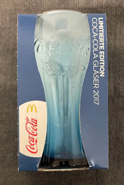 Mc Donalds Coca Cola Glas 2017 "Glas Blau" Limitierte Edition - NEU