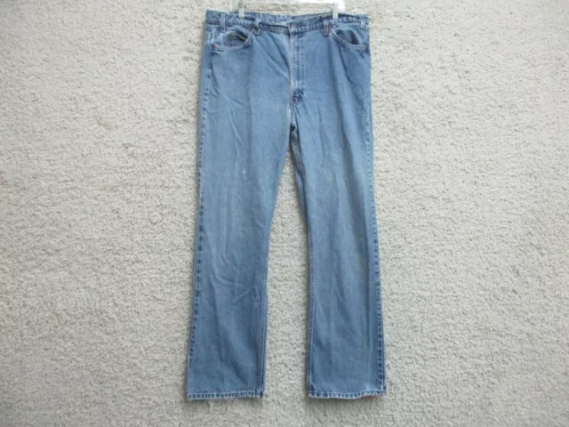 VINTAGE Levis Jeans 38x33 Mens Blue Denim Straight Leg Orange Tab Made In USA