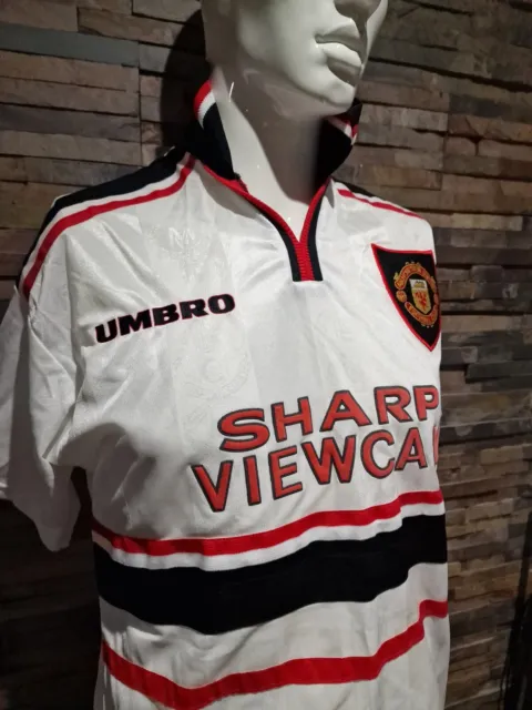 Manchester United Classic Original  Sharp 1997 Away Football Shirt - Medium 3