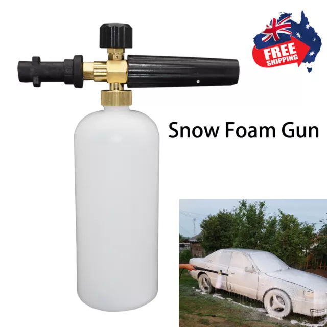 Snow Foam Lance Cannon Washer 1/4 Gun Car Wash Soap Spray Pressure Jet  Bottle