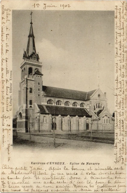 CPA AK Env. d'EVREUX - Église de NAVARRE (656477)