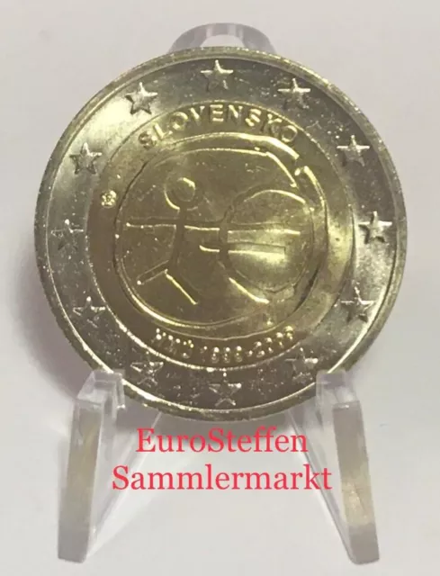 2 Euro Slowakei 2009,  "WWU", bankfrisch aus Rolle