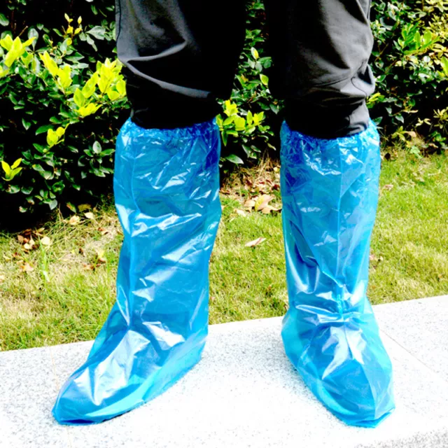 10Pcs Anti-Slip Rainproof Shoe Covers Waterproof Disposable Rain Boot Co-wf_wf