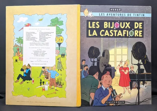 Edition originale Album Tintin Les Bijoux de la Castafiore B34 1963 Hergé EO BD