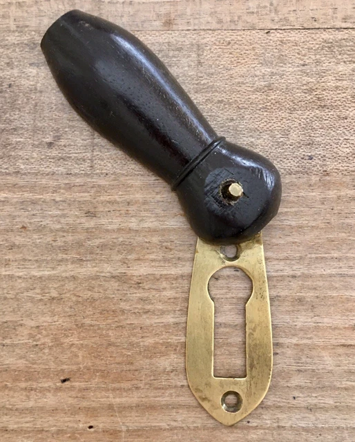 Vintage Escutcheon Keyhole Wooden Antique Door Hardware Victorian Old Salvage