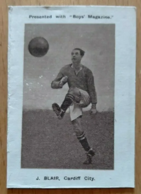 J. Blair Cardiff City Boys Magazine Footballers & Sportsmen 1929