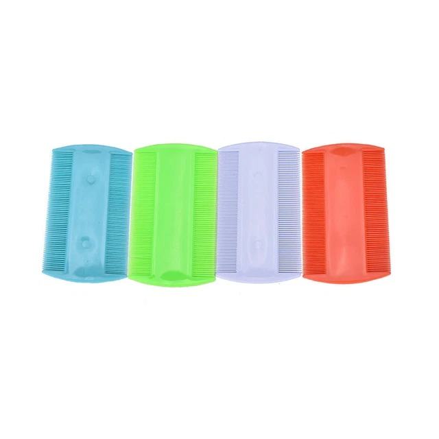 Compact Plastic Ultra Fine Nit LICE Comb Childrens Hair nit remover Dual sides 12