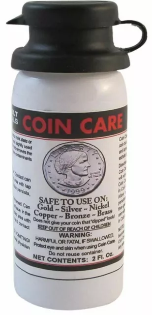 Coin Care Luster Cleaner Remove Tarnish Clean Gold Silver Nickel Copper Bronze