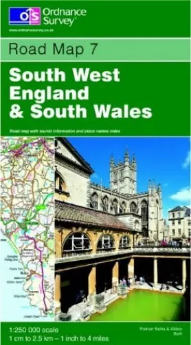 South West England and South Wales (Road... by Ordnance Survey Sheet map, folded