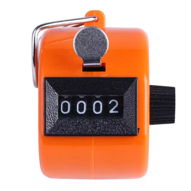 Clicker digitale manuale portatile con retroilluminazione (arancione)