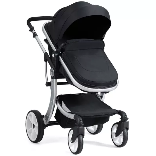 2 in 1 Baby Stroller High Landscape Convertible Bassinet Pram Foldable Pushchair