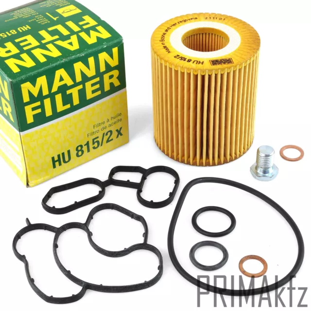 Set Guarnizioni Alloggiamento Filtro Olio + Mann per BMW 1er 3er E91 5er Z4 X1