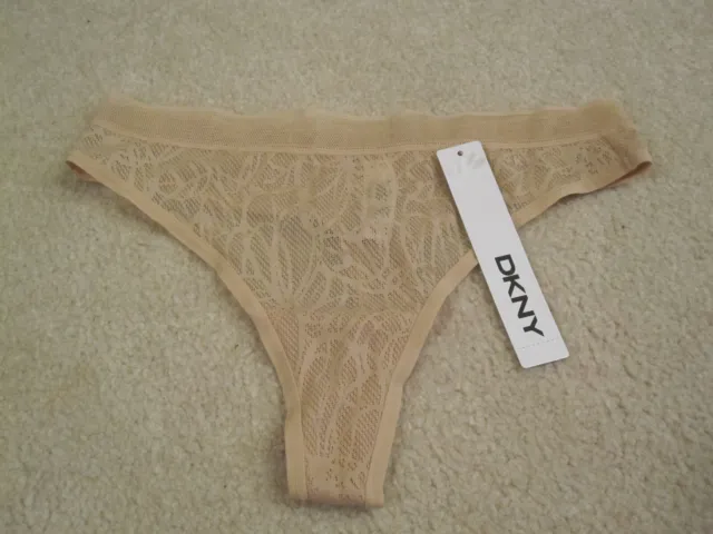 DKNY LADIES PANTIES lace thong tan size 5 S style#DK1031 new with tags  $6.99 - PicClick