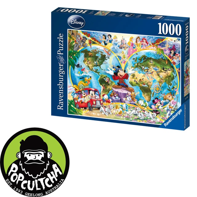 DISNEY - DISNEY’S World Map 1000 Piece Jigsaw Puzzle "New" $37.99 ...