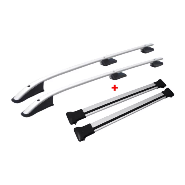 Kit Barres de toit pour VW Amarok 2010-2021 Gris Alu 4x