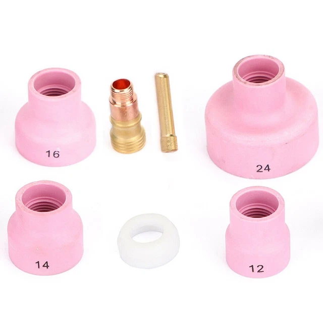 Lot De 23 Buses TIG Stubby (gaz Lens) - Pyrex #12, 42 Mm, Pour Torches WP-17/18/26 - Idéal Soudage Précis