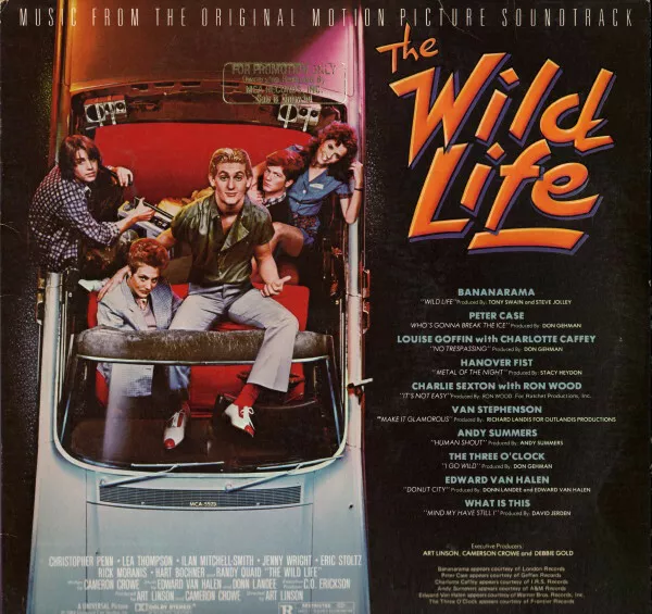 Various – The Wild Life - OST Soundtrack - Vinyl 12" LP & Inserto - 1984 Mint-