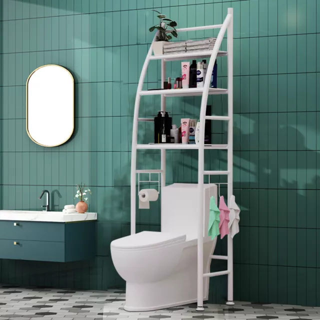 Badregale 3-Tiers Standregal Toilettenregal WC Regal Badezimmerregal 166*50cm