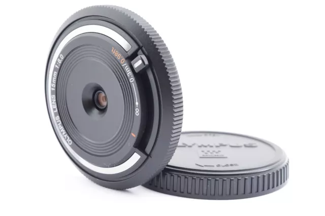 Olympus Objektiv 15 mm f/8 BCL-1580 schwarz für Stift aus Japan [fast neuwertig] #190