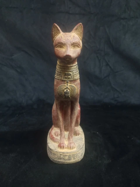 RARE ANCIENNE STATUE EGYPTIENNE ANTIQUE Bastet du chat Bast Egypt