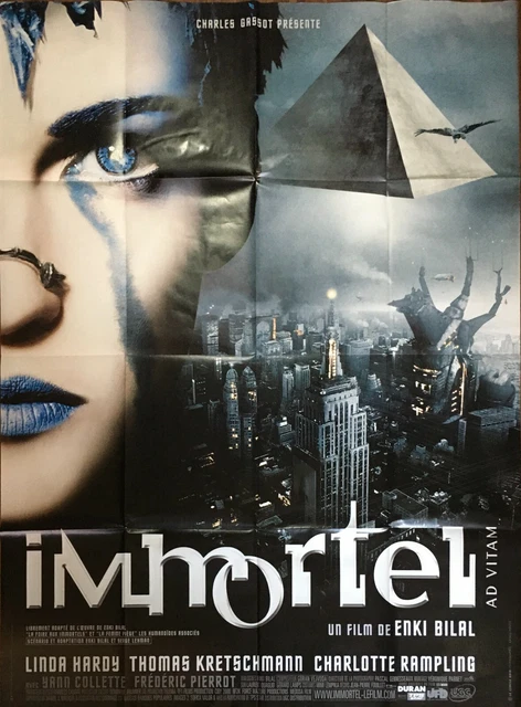 AFFICHE CINÉMA IMMORTEL AD VITAM 120x160cm Poster / Enki Bilal / Linda  Hardy EUR 15,00 - PicClick FR