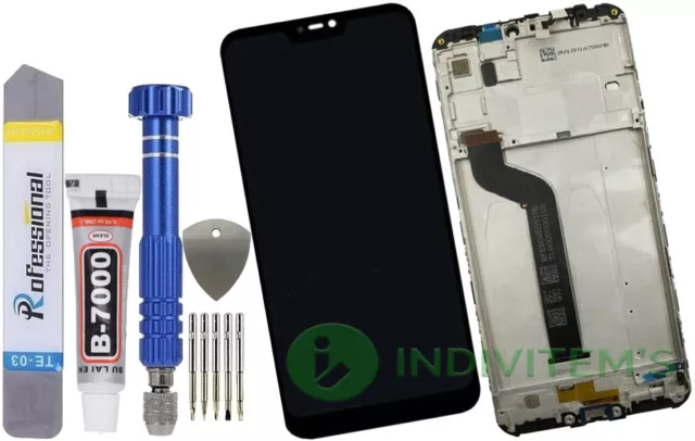 Pour Xiaomi Mi A2 Lite Display LCD + Écran tactile Noir + Cadre