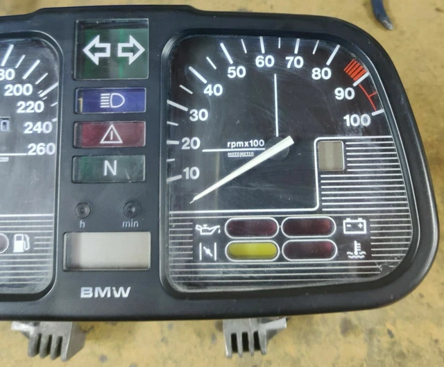 02 BMW K100 Speedometer And Revcounter Instrument Cluster Clocks W2973 ...