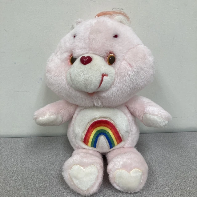 VINTAGE CARE BEARS Cheer Rainbow Bear 1983 Plush Stuffed Animal 13” EUR