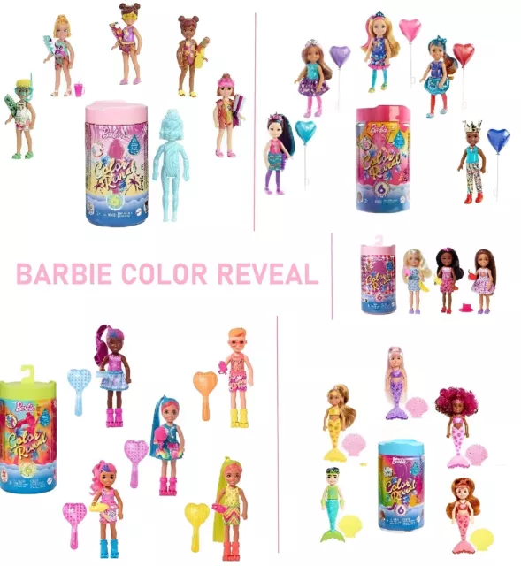 Barbie Chelsea Color (Colour) Reveal With 6 Surprises All Exciting Series