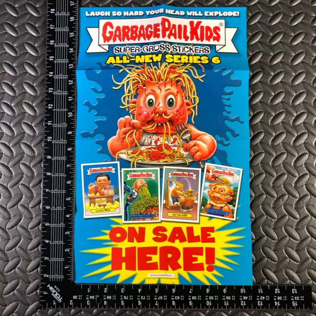 Garbage Pail Kids Ans6 2007 All-New Series 6 Window Poster Ad Promo Box Topper