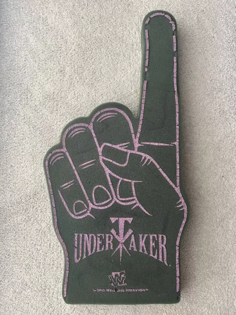 WWF 1997 Undertaker Foam Finger WWE Hasbro Wrestling