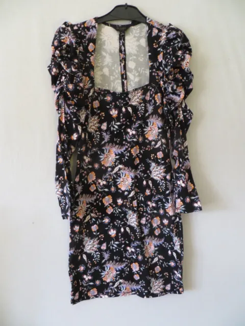 Ted Baker Floral Square Neck Mini Dress Size 0 New With Tag £125