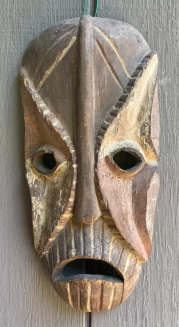 Vintage African Carved Wooden Mask