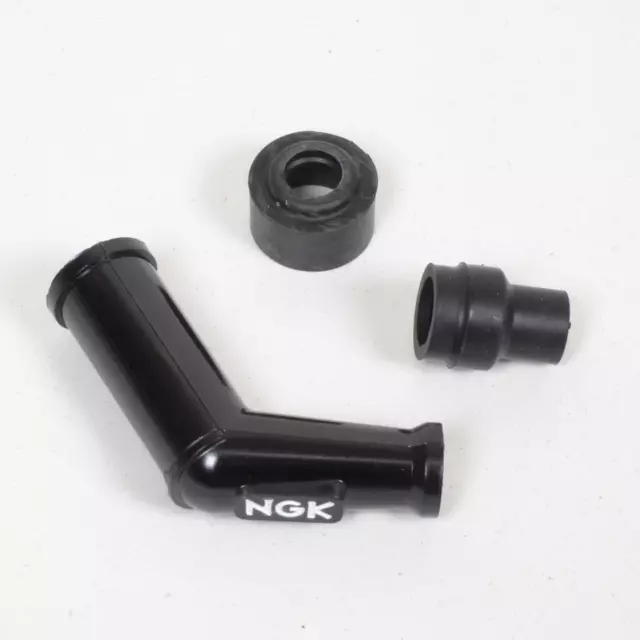 Antiparasite NGK VB05E coudé 120° avec olive 5 Kohm pour moto scooter quad Neuf