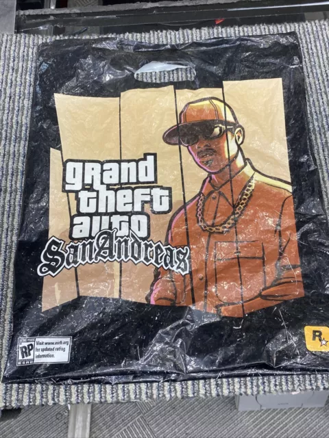 RARE 2004 GRAND THEFT AUTO SAN ANDREAS PS2 Video Game = Promo Print AD /  POSTER