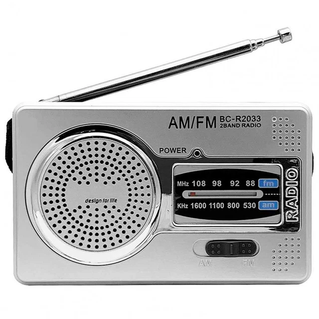 Poste Radio BC-R2033 AM/FM avec Excellente Réception et Haut-Parleur