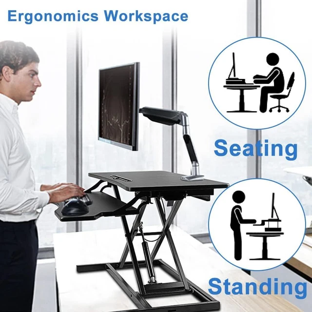 28IN 36IN STANDING DESK Converter Sit Stand Desk Riser With Wide