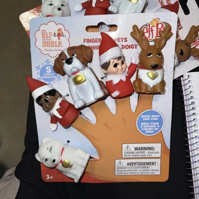 Elf on the Shelf Christmas Finger Puppets! Educational & playful for kids. New