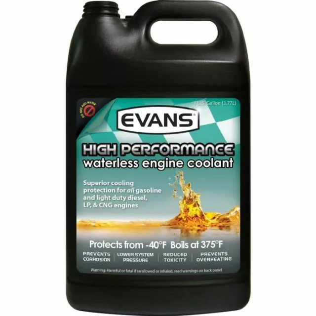 (2) Evans High Performance Waterless Coolant 1 gal & (1) Evans Prep Fluid, 1 gal 2