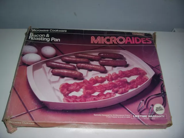 NEW Rectangle Microwave roasting /bacon tray Rack Bacon Cooker
