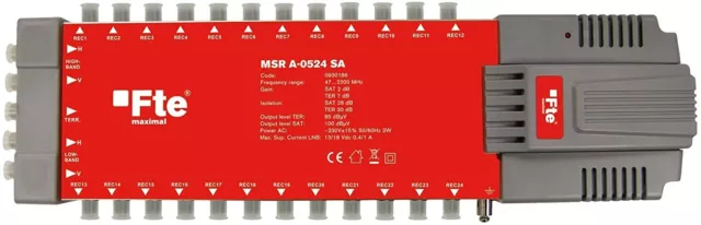 Fte-Maximal 0930186 MSR A0524 Sa Multi-Switch Rouge/Gris