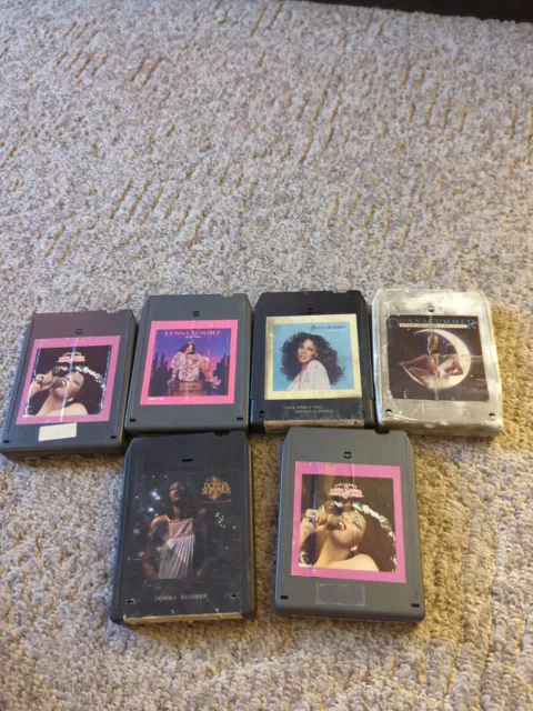 Six Donna Summers 8 Track Tapes