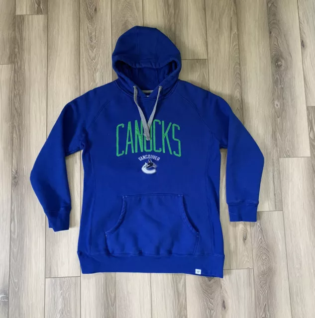 Fanatics Fleece Lined Vancouver Canucks Hockey Stitched Sweatshirt Mens XL