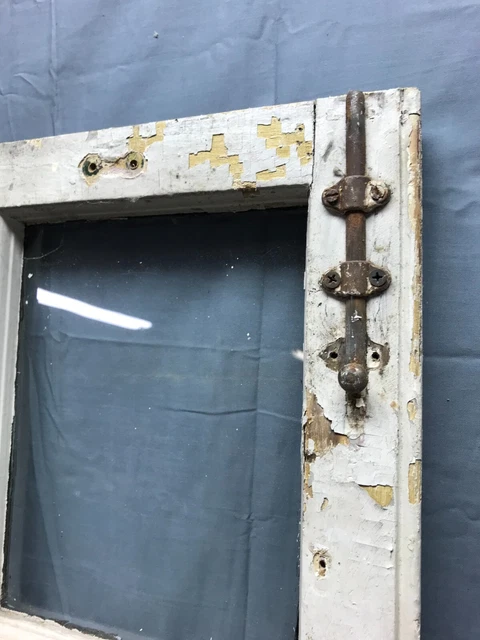Pair Shabby Antique Chic 8 Lite Casement Windows Doors White VTG 21x48 1044-22B 6